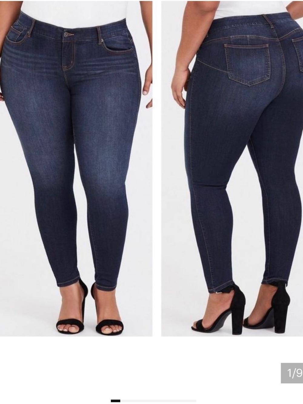 torrid bomb she'll Dark Blue Stretch Skinny Jeans